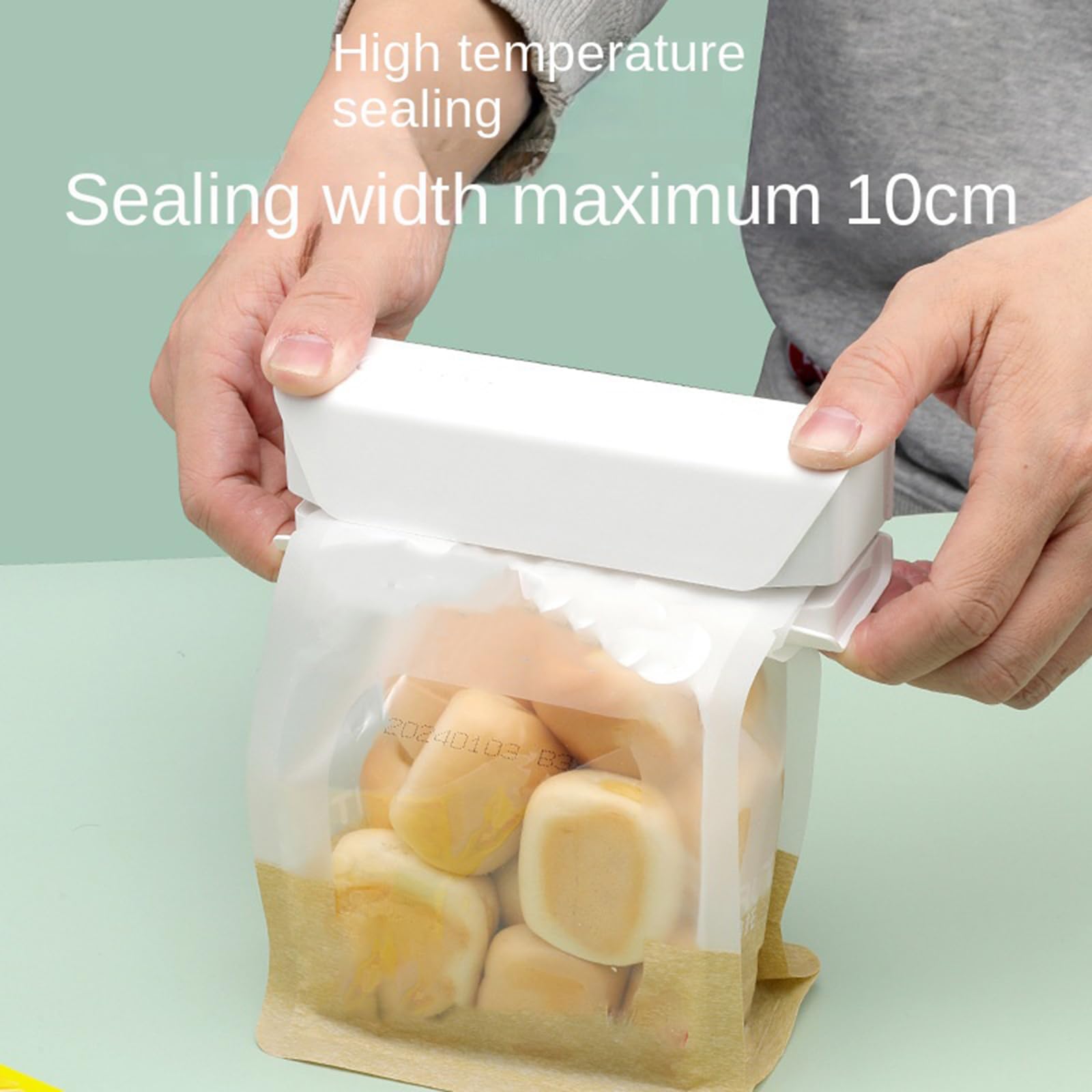 CHENZILIN Handheld Bag Heat Sealer with Long Lastings Battery 3 Adjustable Modes Suitable for Snack Preservation Home Use