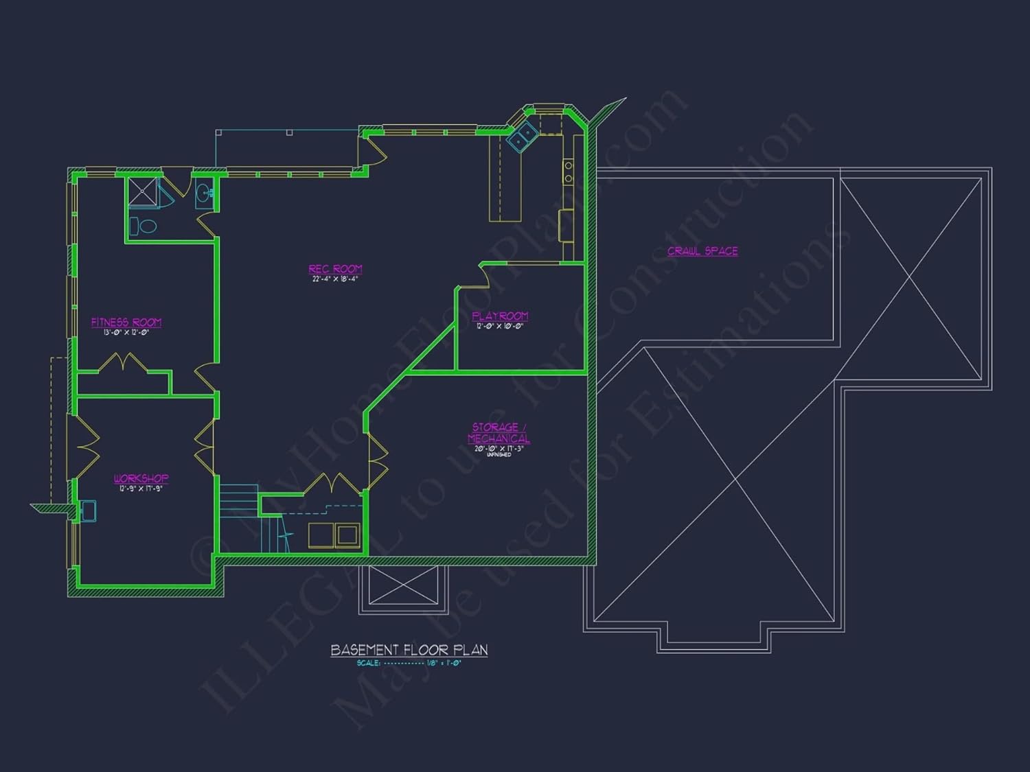 14-1087 HOUSE PLAN - Beautiful House Plan with CAD Blueprint and Architectural Designs