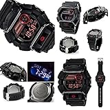 G-SHOCK Protector 20気圧防水 デジタル プラベルトウォッチ メンズ向ユニセックス（GD-400-1 GD-400-2 GD-400-3 GD-400-4 GD-400-9） (GD-400-1（ブラック）)