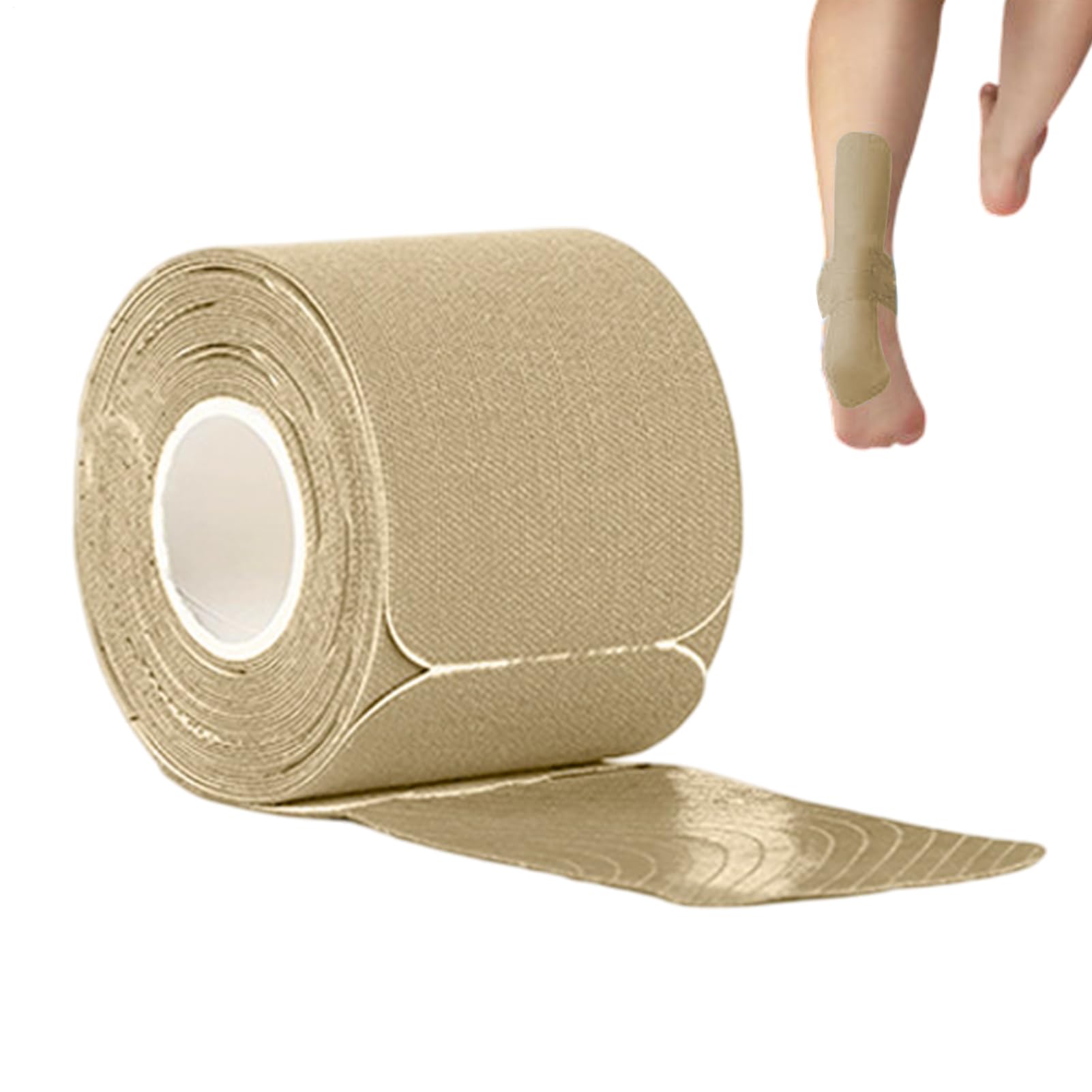 Kinesiology Tape for Shoulder Breathable Waterproof Precut Strip - 1 9 Inch x 16 4 Ft Cotton Muscle