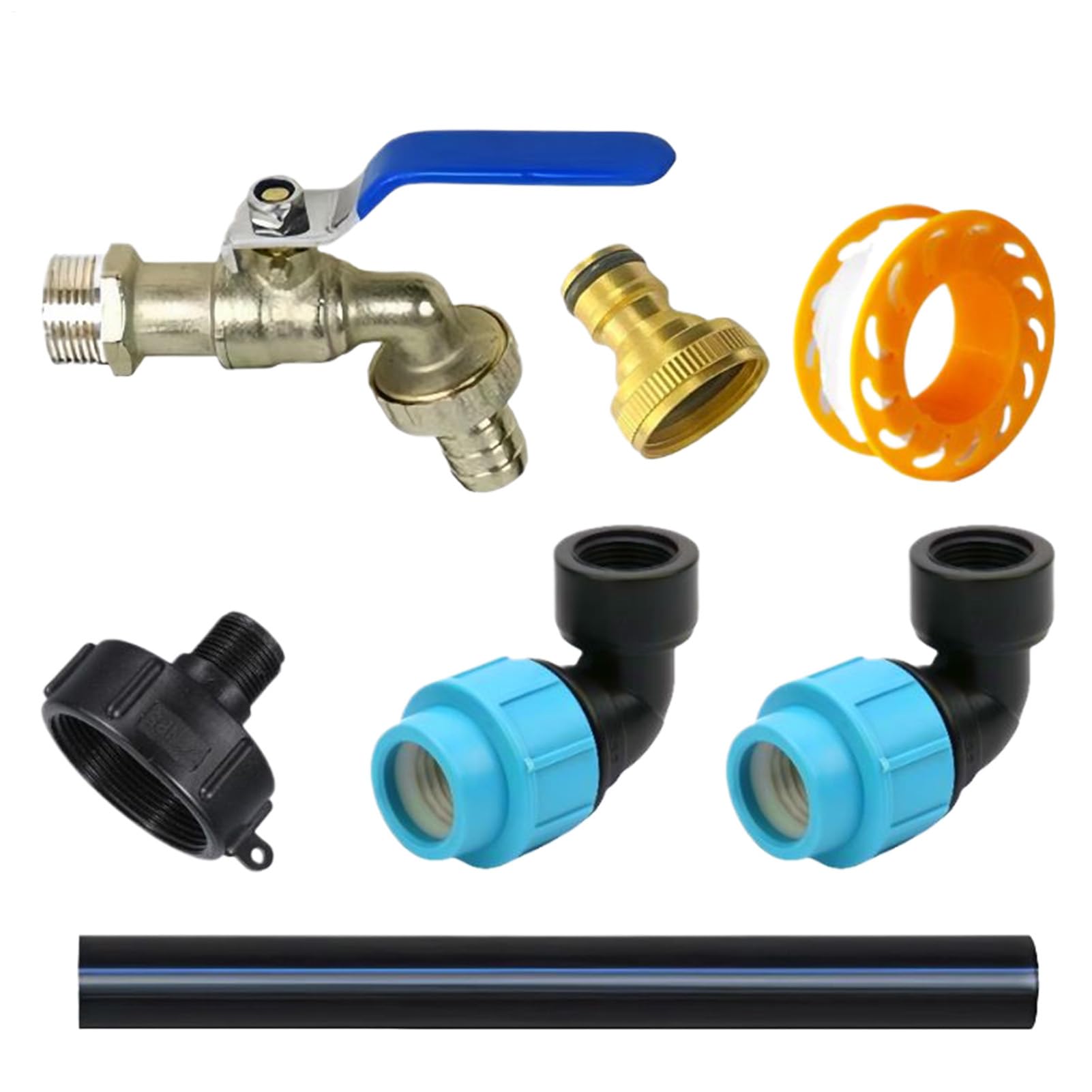 Adaptateur de tuyau fourre-tout pour préserver l'eau de pluie avec notre vanne 1,9 cm