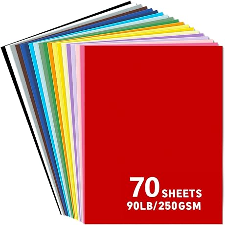 Assorted 8.5x11 Cardstock, Perfect for Cricut