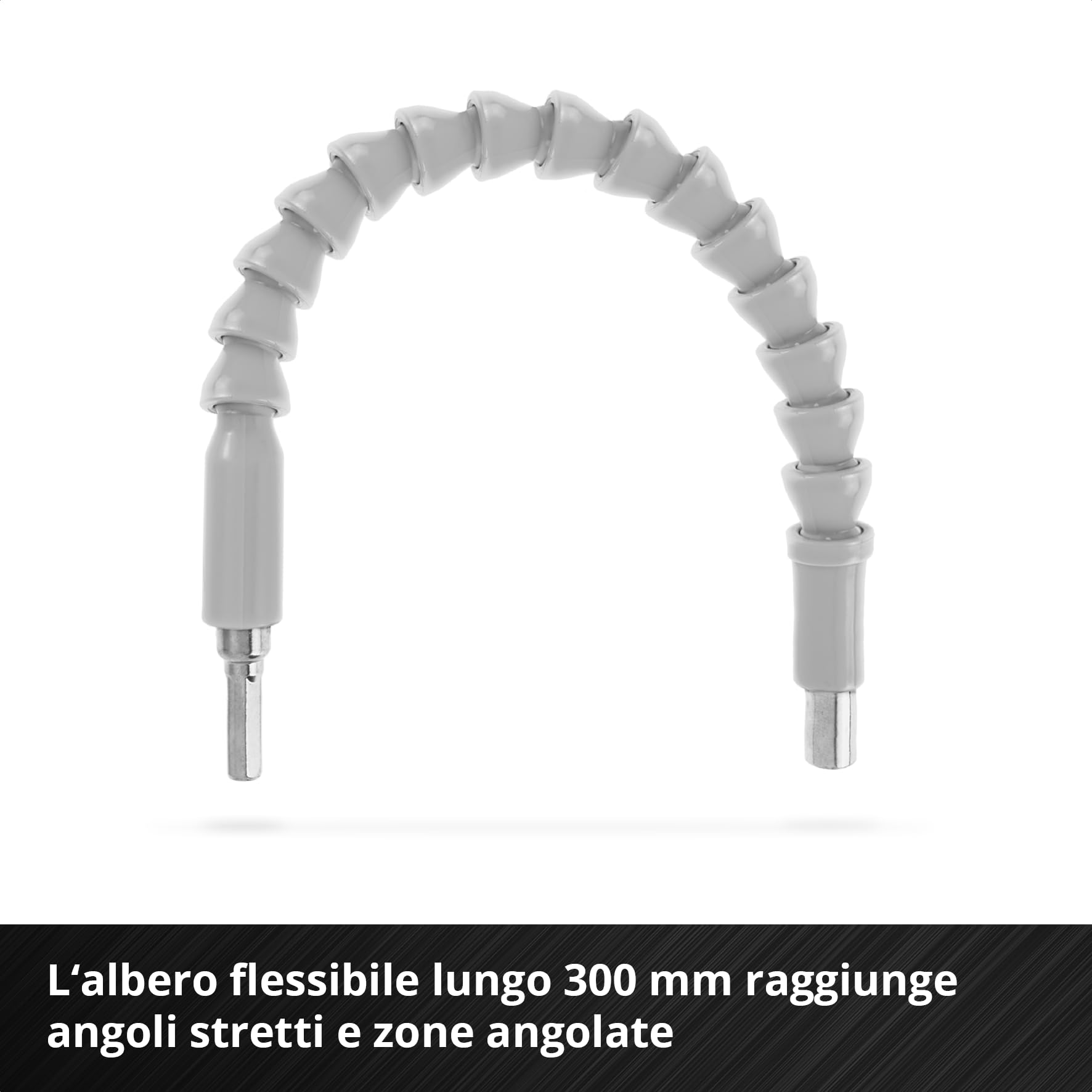 Originale Einhell Set inserti con albero flessibile 11 pz (300 mm, magnete, cromo vanadio, 50 mm, codolo E 6.3, spazi stretti)