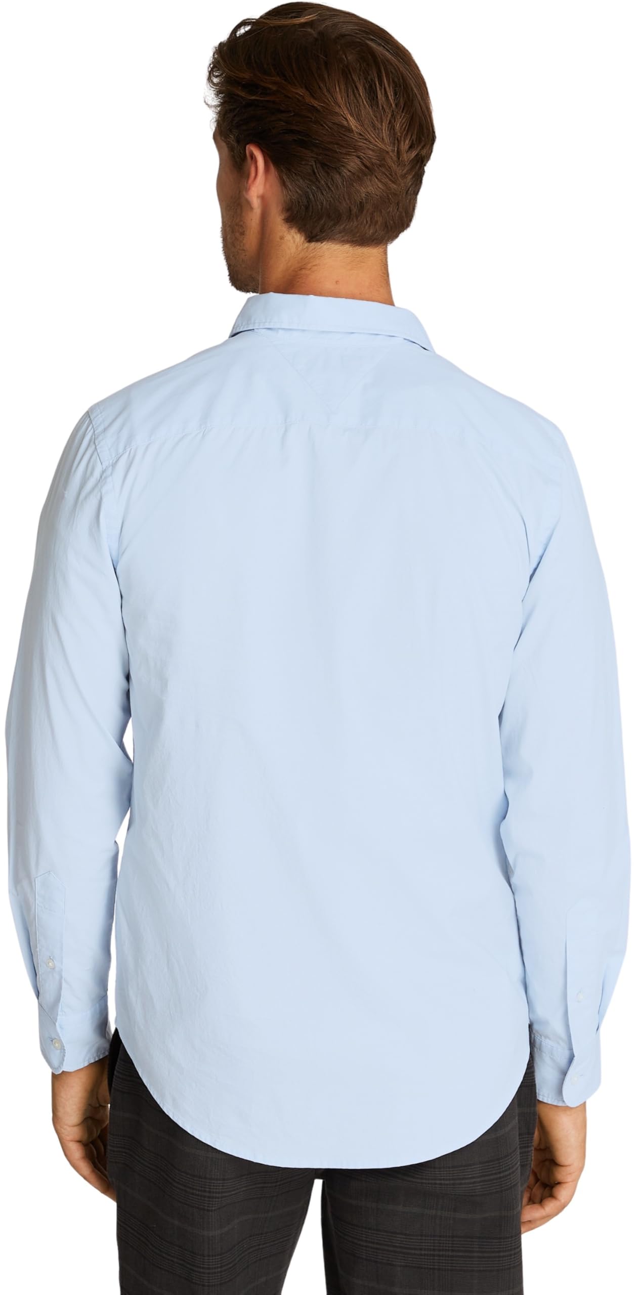 Tommy Hilfiger Camisa Hombre Flex Poplin Kent Collar Camisa Business, Azul (Sweet Blue), XS