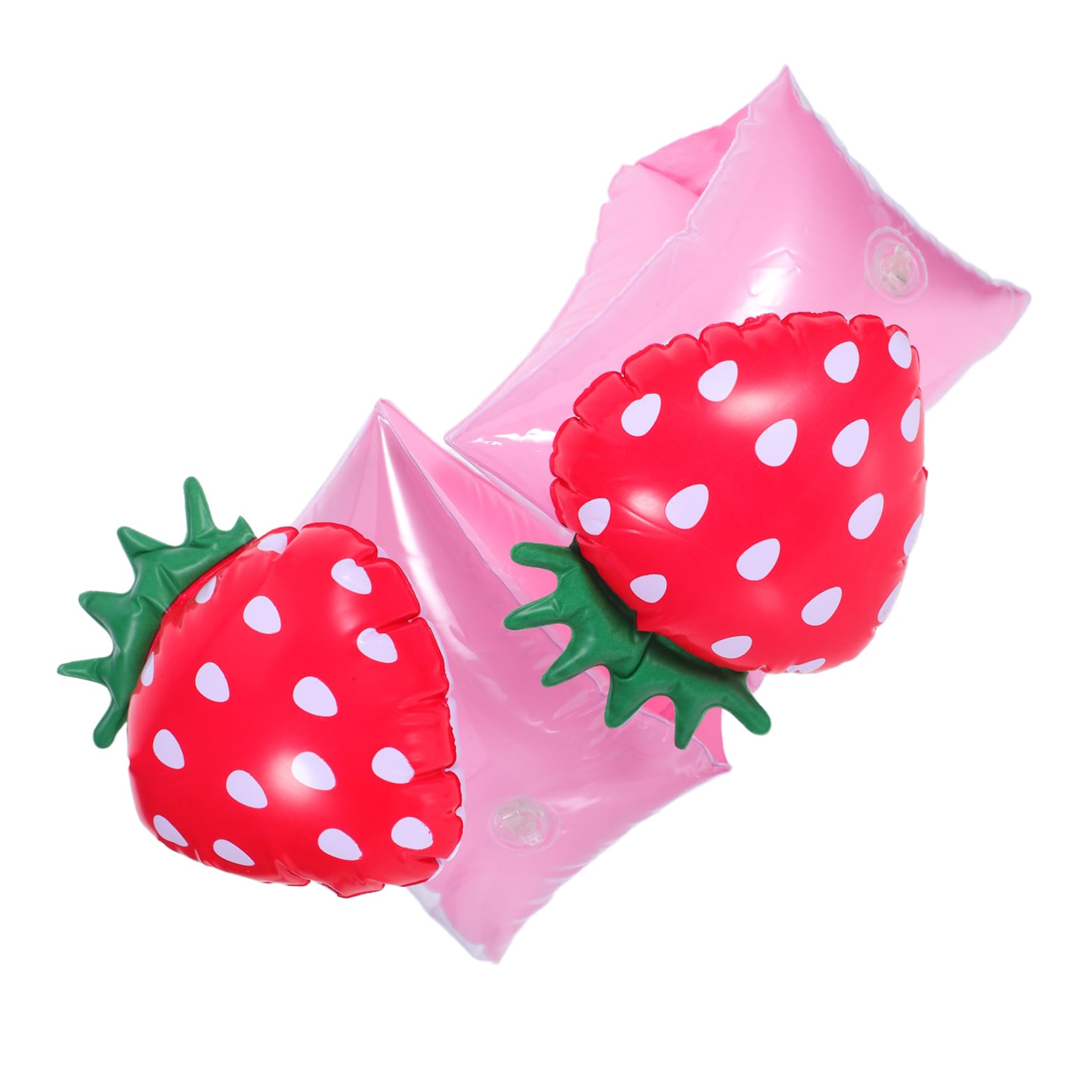 BESPORTBLE 1 Pair Inflatable Swimming Arm Bands for Soft Floaties with Strawberry Design for Pool Safety Training and Fun Water Activities