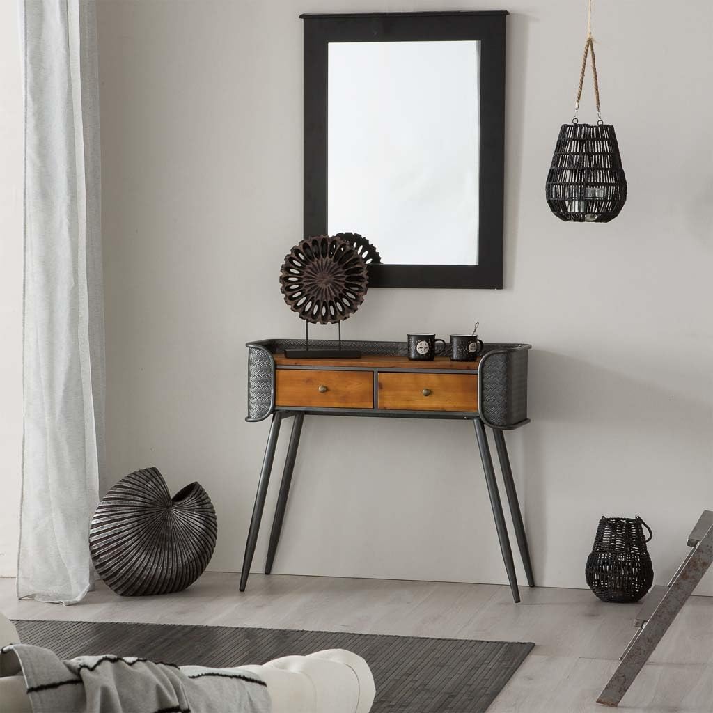 WANDERLUST DECO Jarrón de poliresina Plata 46x20x41