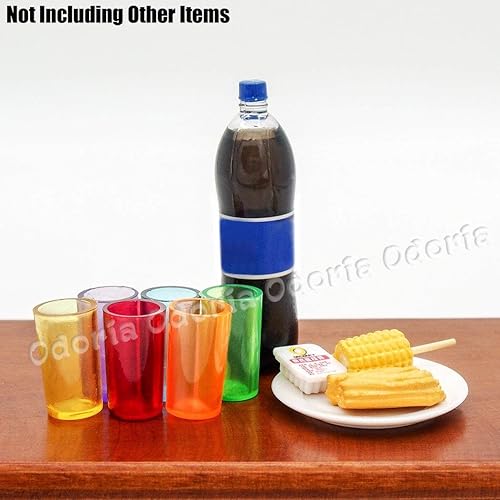 Miniatura 6 de Odoria 112 vasos para beber en miniatura, 12 piezas, accesorios de decoración de casa de muñecas