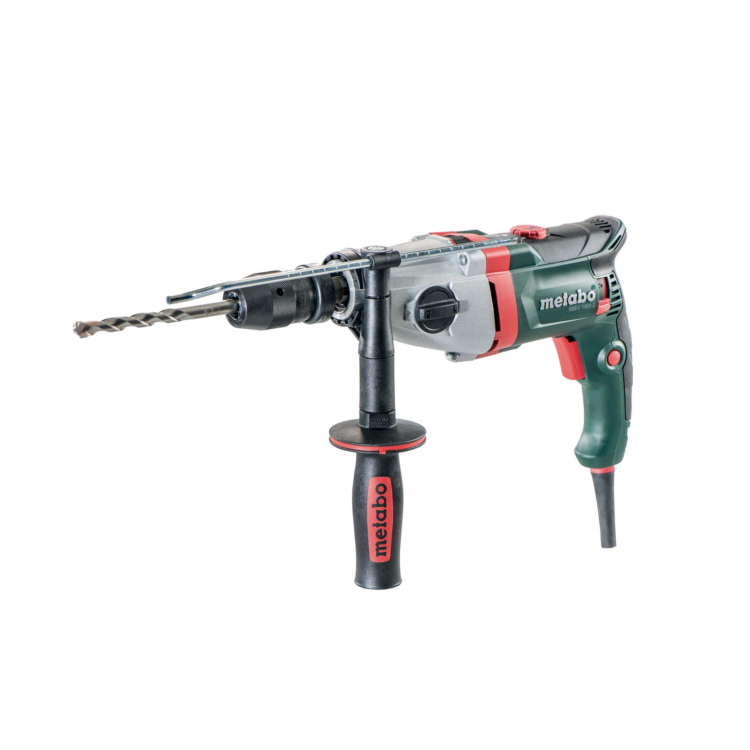 Metabo Schlagbohrmaschine SBEV 1300-2 – 600785500 – Mit konstanter Drehzahl unter Last zum vielseitigen Bohren – 4 m Kabellänge