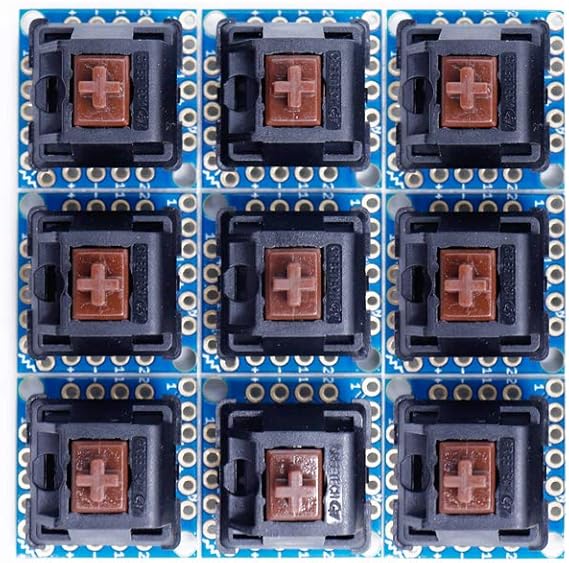Treedix 9pcs Key Switch Breakout Prototype PCB Board Compatible with Cherry MX