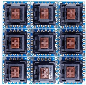 Treedix 9pcs Key Switch Breakout Prototype PCB Board Compatible with Cherry MX