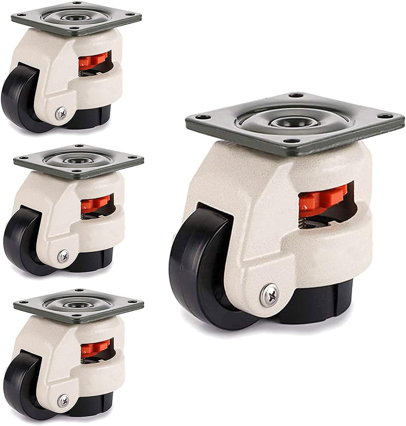 tonchean 4 Pack Heavy Duty Leveling Casters Leveling Feet