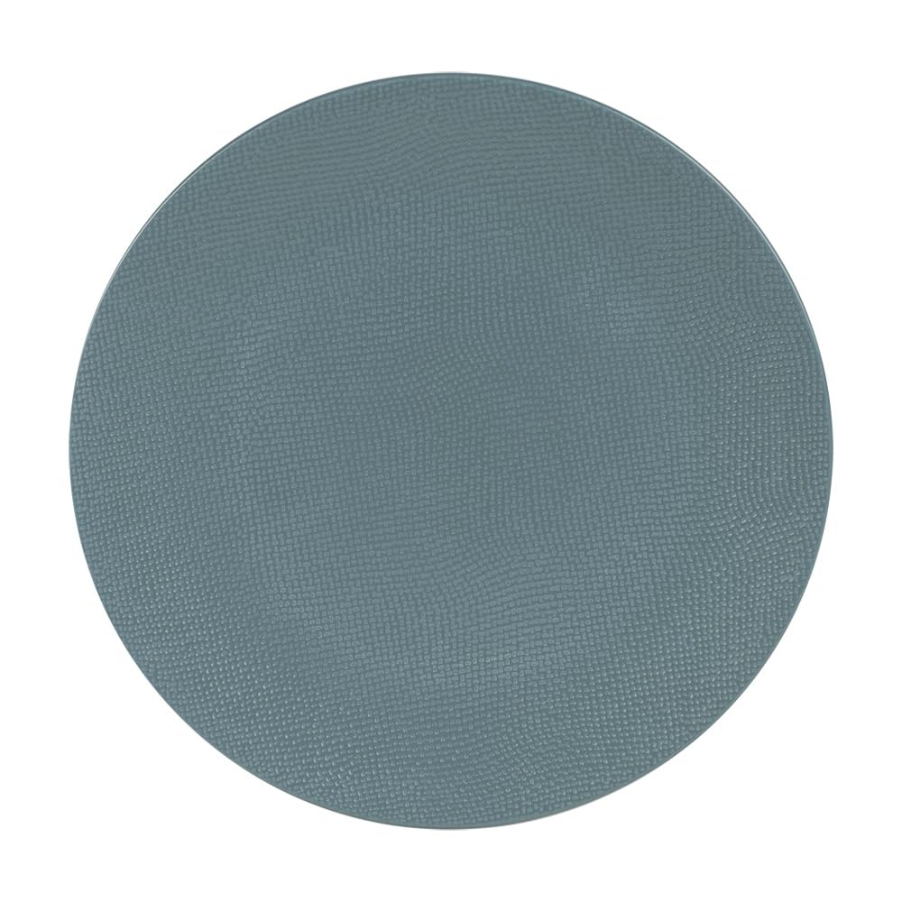 TABLE PASSION - Assiette plate Vésuvio bleu 27 cm (lot de 6)