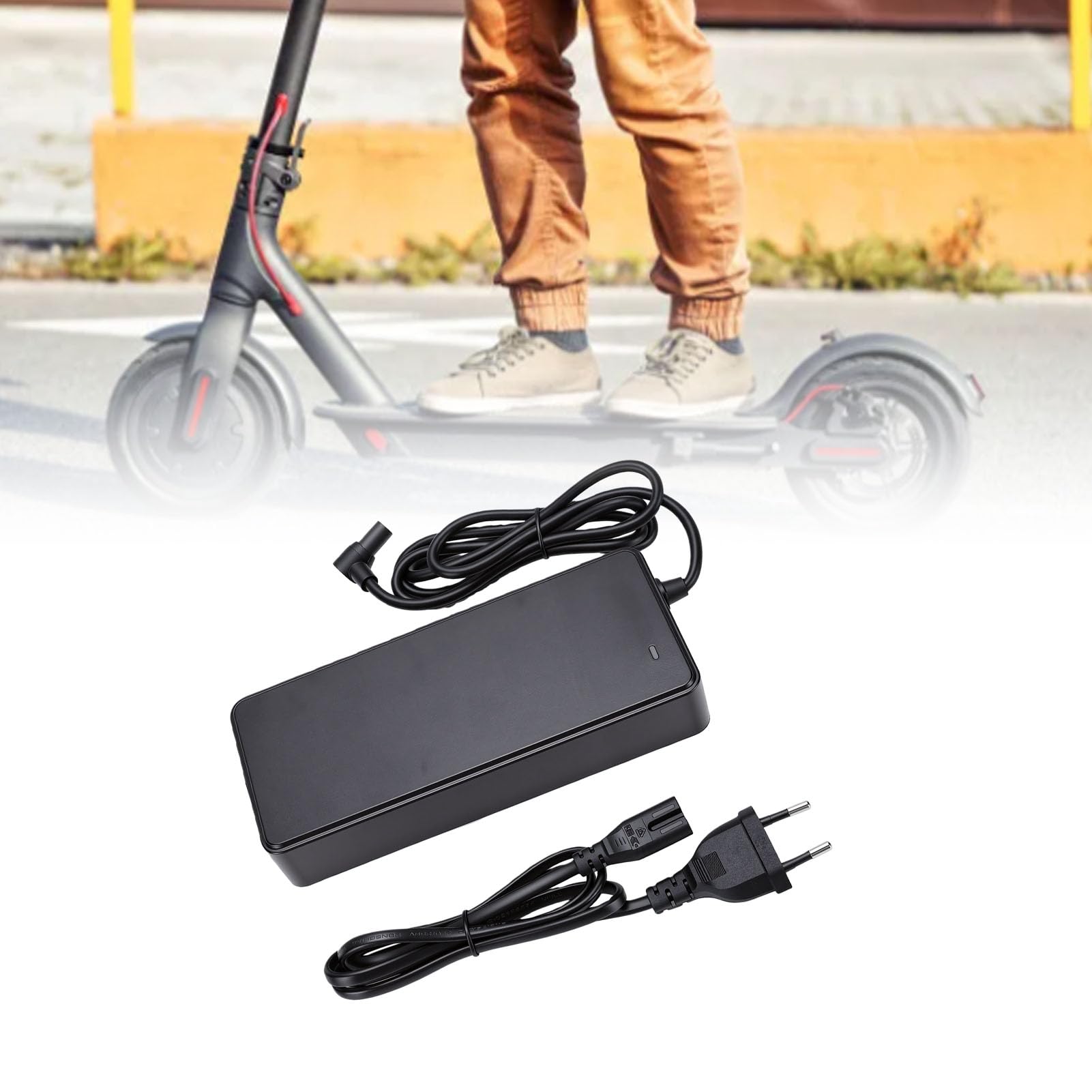 Reemplazo del Cargador de Scooter para Scooter Eléctrico Mi4 Ultra | con adaptador de corriente Plug and Play, protección contra cortocircuitos contra sobrecarga OVP OCP