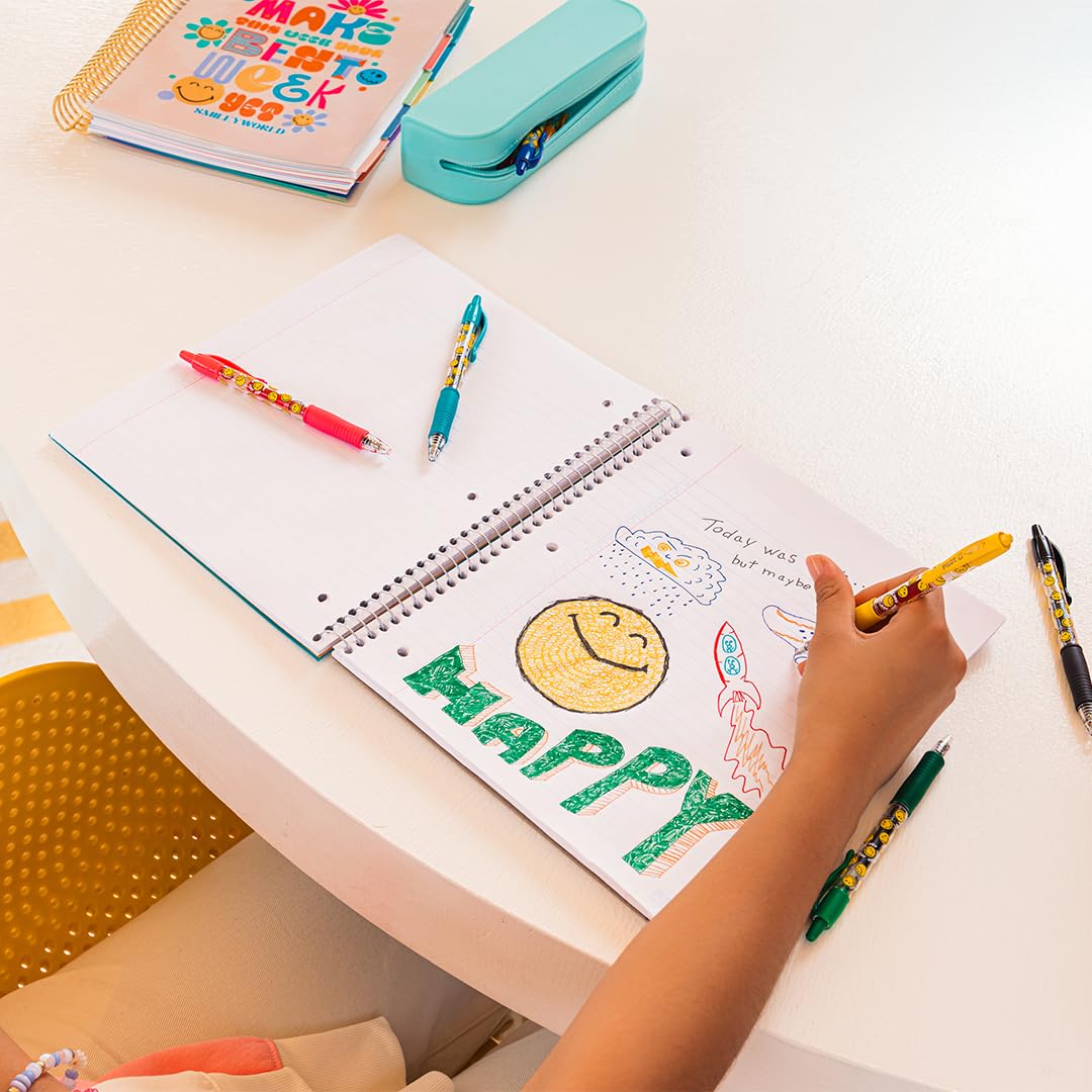 PILOT G2 Premium Gel Roller Pens G2 SmileyWorld Collection Write Happier 10 Pack Pouch Fine Point 0 7 — view 3