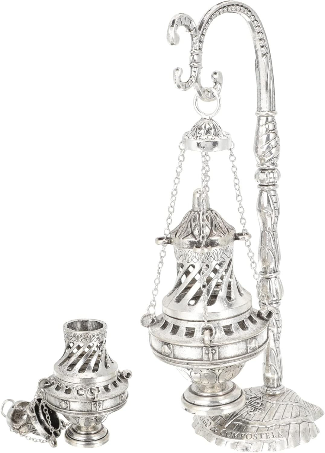 NOLITOY Vintage Decor Incense Burner Censer Charcoal Cone Incense Burner Vintage