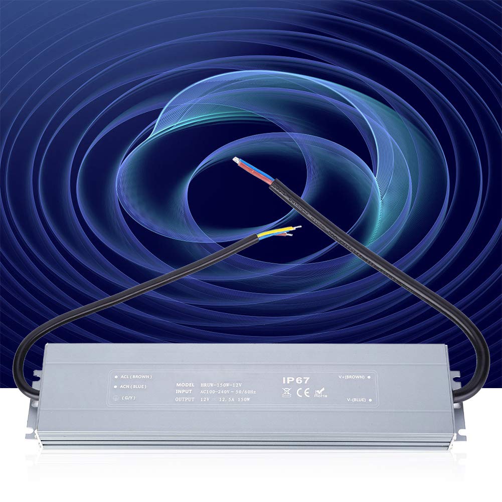 Alimentazione a LED impermeabile Ultra sottile IP67 HRUW 150W Trasformatore di driver LED 12 V per progetti di illuminazione interna esterno