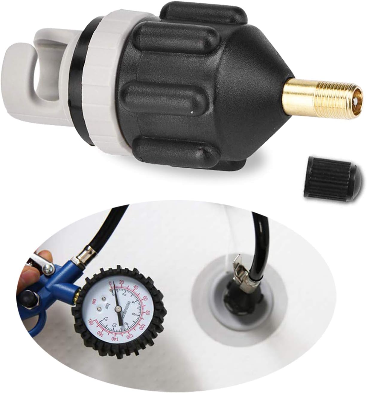 SAMENY Air Valve Adapter,SUP Inflation Pump Adapter for Kayak Inflatable Boat Stand Up Paddle Board