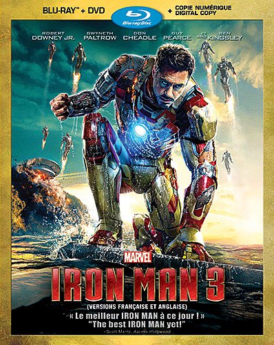 Iron Man 3 (Two-Disc Combo Pack + Digital Copy) (Bilingual) [Blu-ray + DVD + Digital Copy] [Blu-ray]
