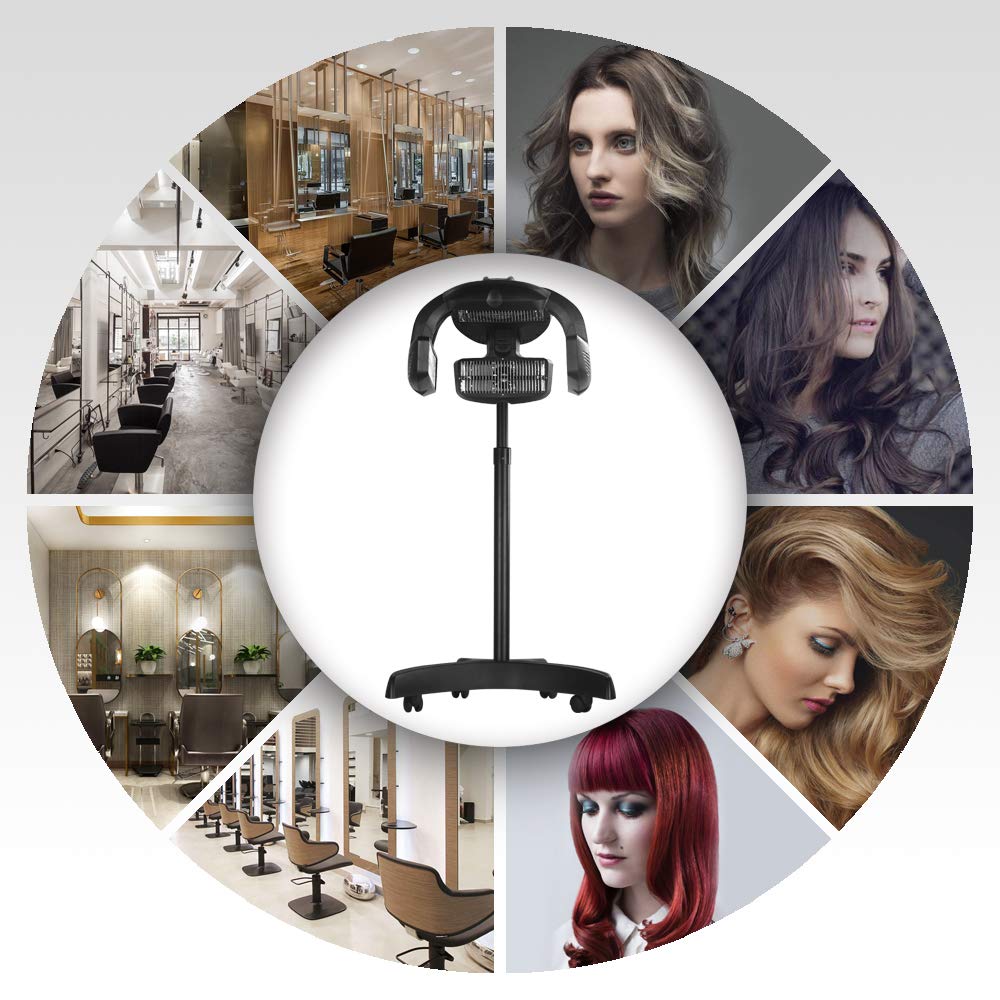 AceFox Infrared Hair Dryer Black, Stand Up Processor, Timer Temp Perm Colour Heater