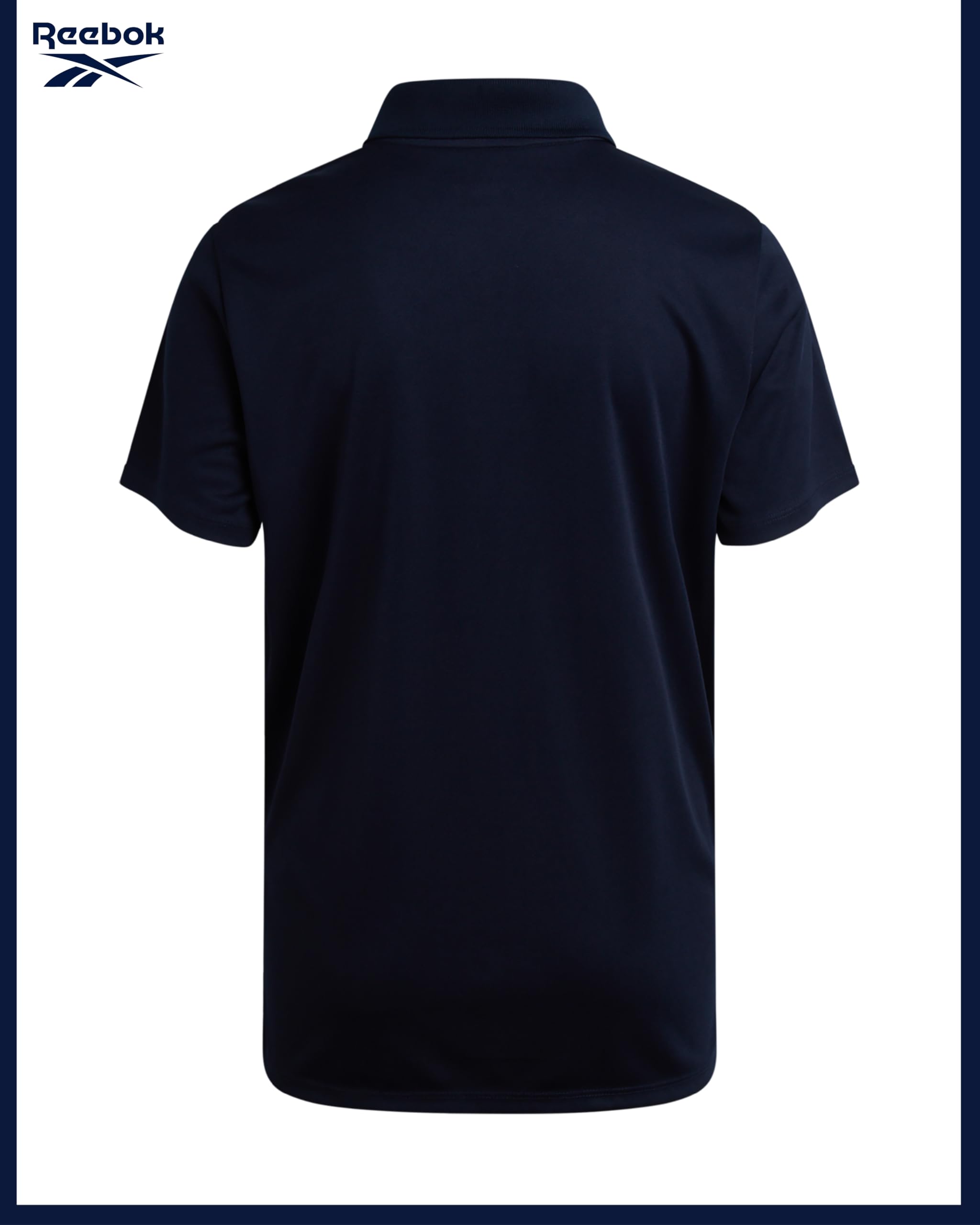 Reebokboys Polo Shirt Dry Fit Performance Short Sleeve Collared