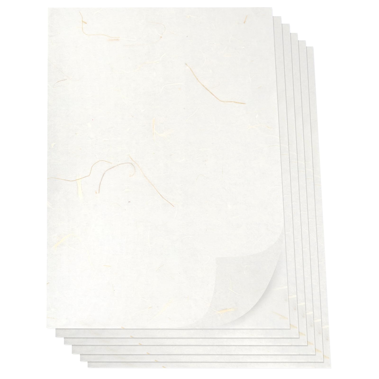 A4 Reispapier 50 Blatt - Natürliche Pflanzenfaser Elfenbein Für Basteln Und Malen