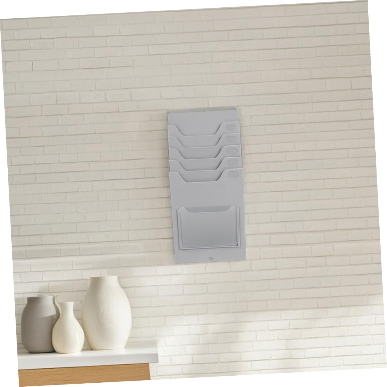 Homoyoyo Présentoir Mural pour Cartes de Visite en Pp, Lot de 2 Porte-cartes Compacts et Polyvalents pour Bureau et Hôtel