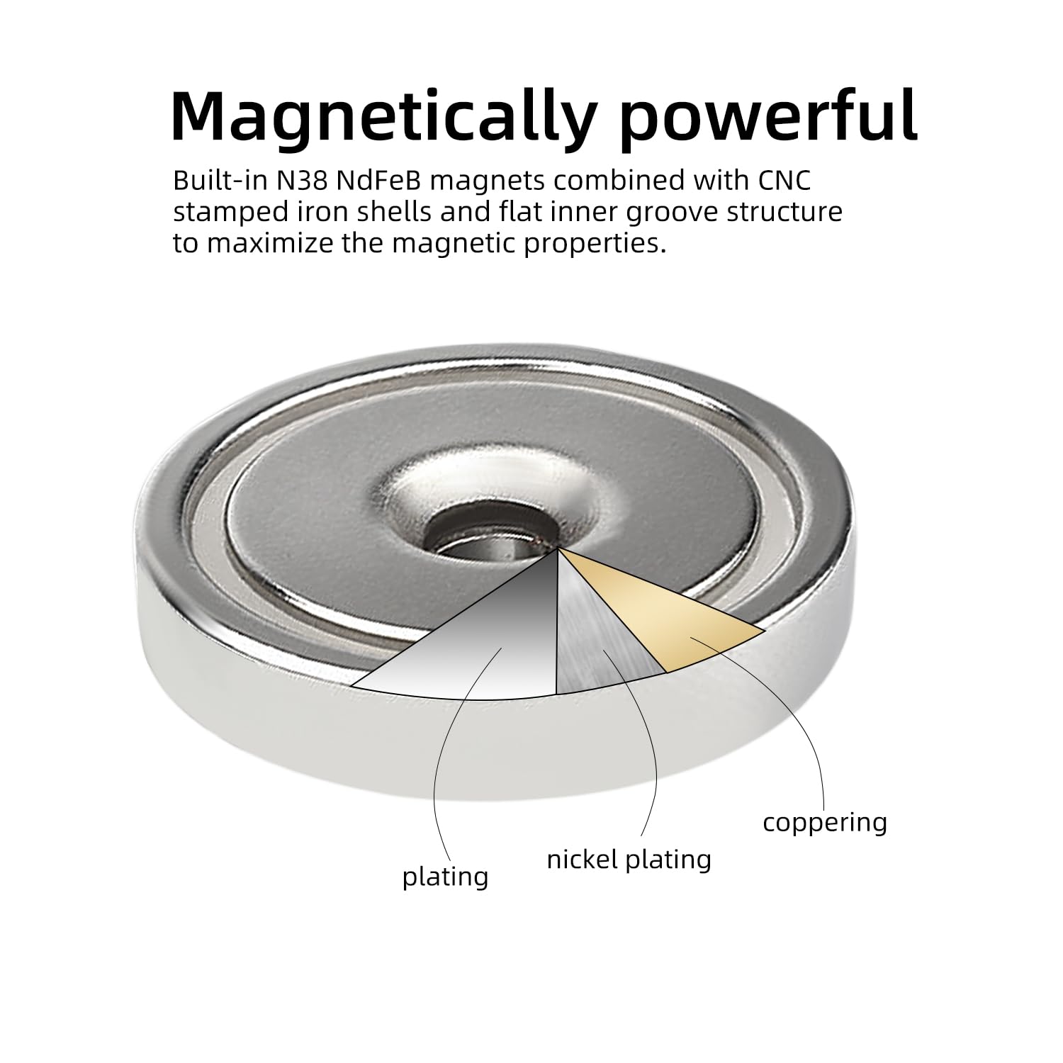 Magneti Per Fissaggio 10 Magneti Al Neodimio Filettati M4, Diametro 16mm, Forza 5.5kg, Per Fissaggi Forti Magneti Per Fai Da Te E Officina - Foto 13