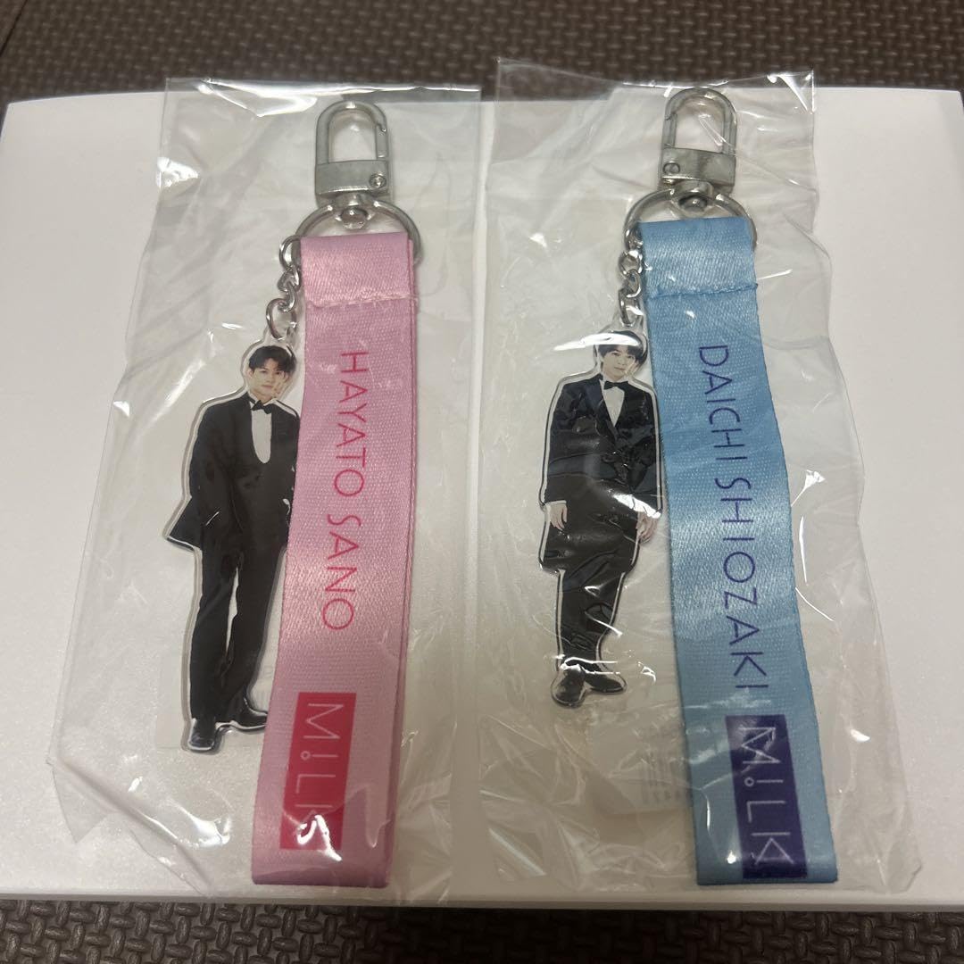 Amazon.co.jp: M!LK 佐野勇斗 塩崎太智 アクスタ付きキーホルダー