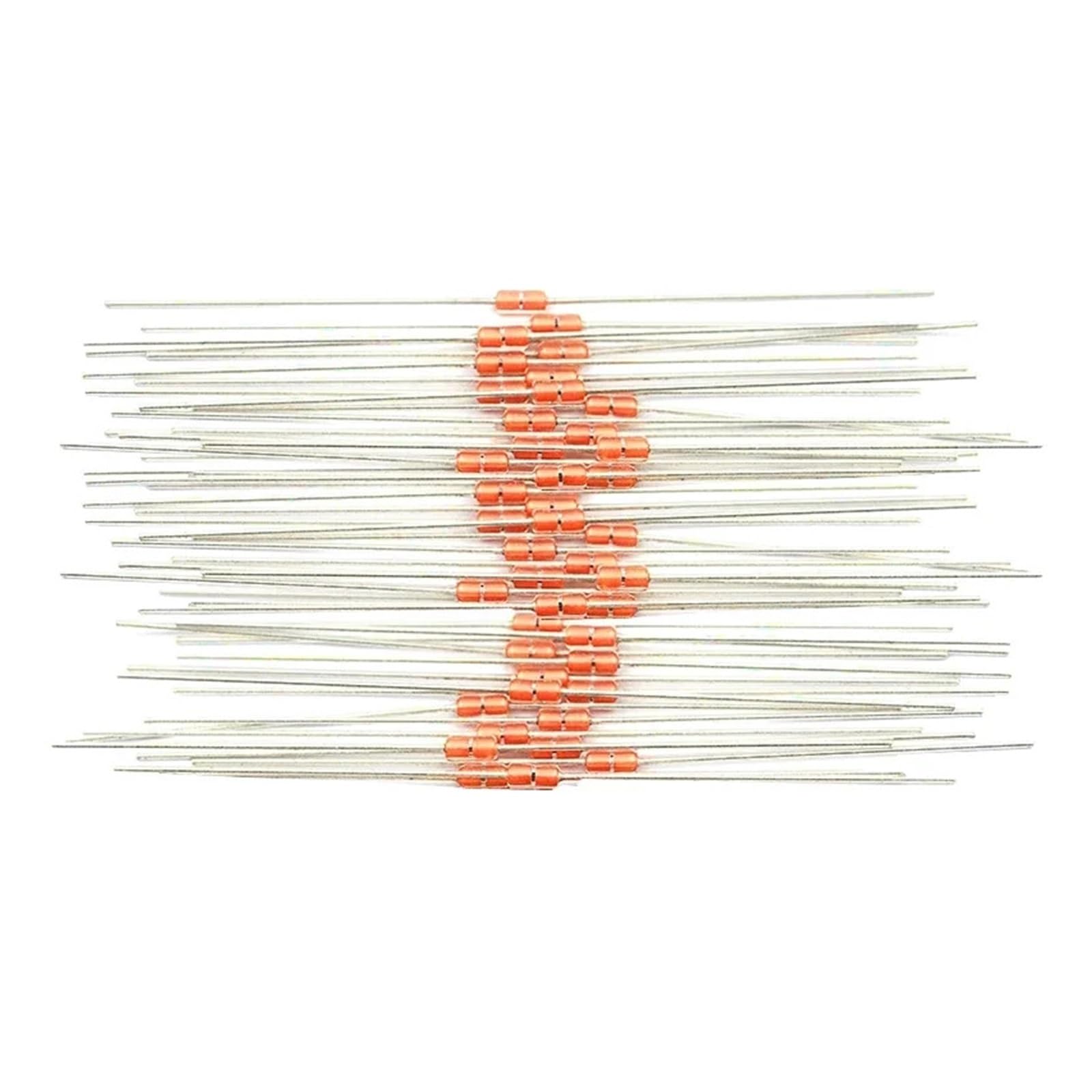 Thermistance scellée en Verre NTC MF58 3950 B 5% 5K 10K 15K 50K 100K 200K 500K Ohm, capteur de température for cuisinière à Induction, 20 pièces(MF58 5K)