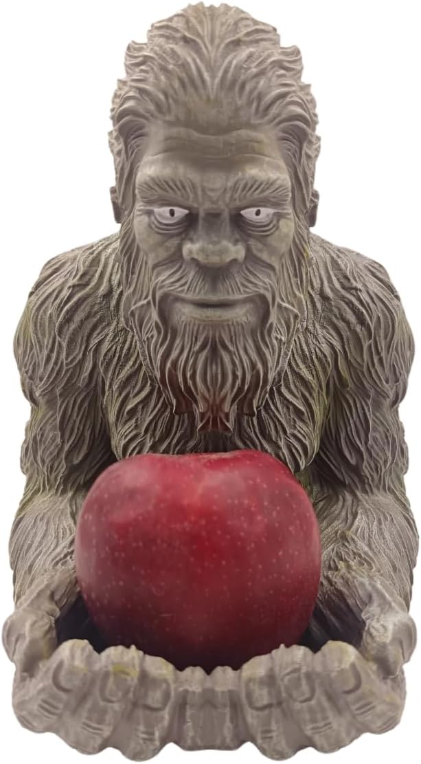 Outdoor Bird Feeder,Bigfoots Tree Face Decor, Bird Feeding Sculpture Statue Garden Decor,for Outdoor Garden Backyard Patio Yard,Size9.5in×7in×6.5in(Large)