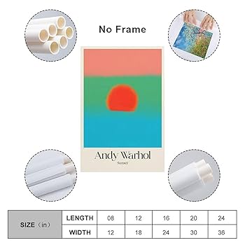 Amazon.co.jp: Andrew Warholaアンディ・ウォーホル「サンセット