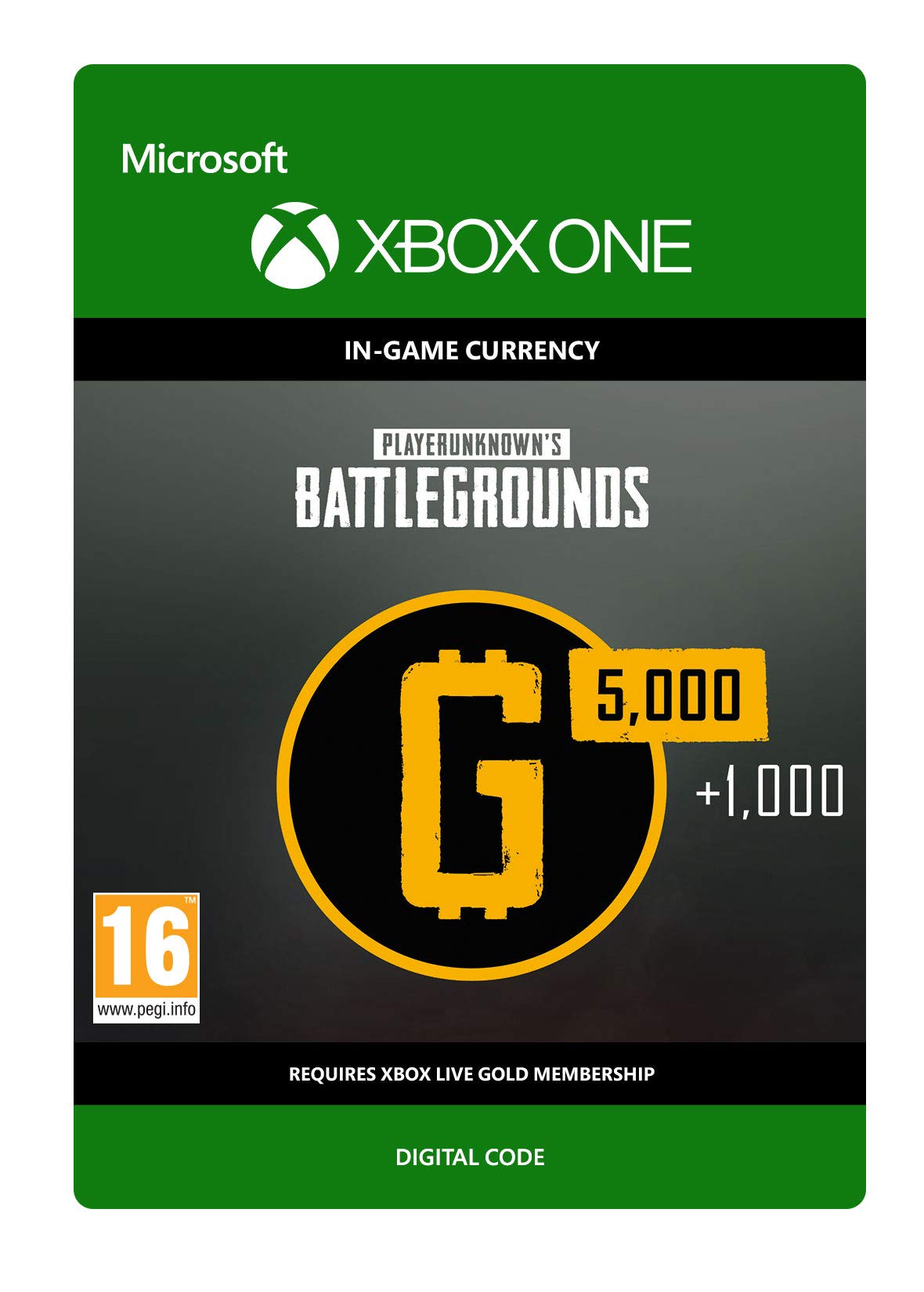 PLAYERUNKNOWN'S BATTLEGROUNDS 6,000 G-Coin | Xbox One - Download Code