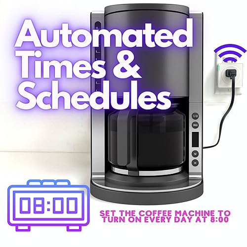 Miniatura 2 de MOBI Enchufe inteligente, mini enchufe inteligente WiFi  No requiere concentrador, compatible con Alexa y Google Home, blanco, interruptor de