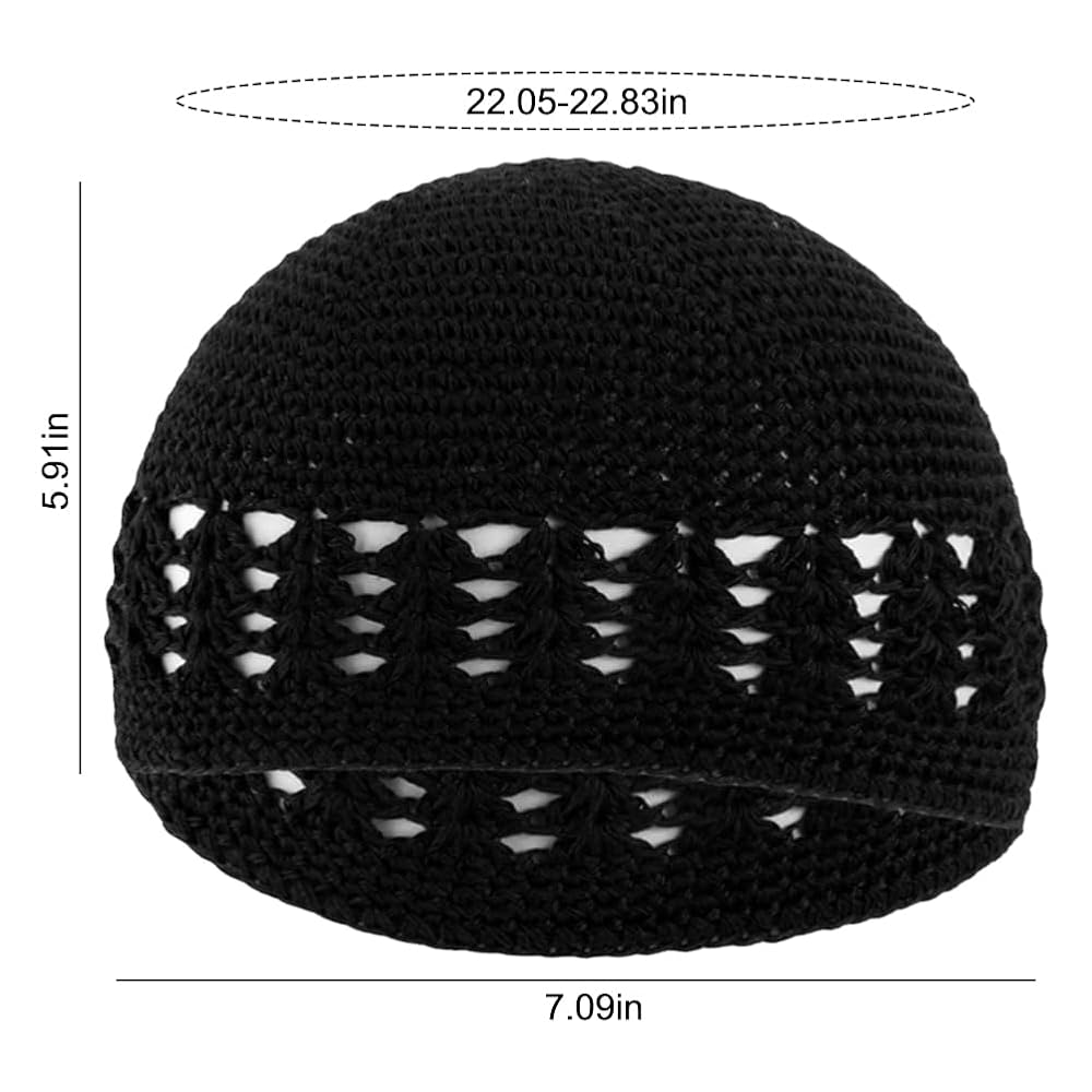 帽子 PERVERZE Crochet Knit Hat / Black PERVERZE Crochet Knit Hat / Black