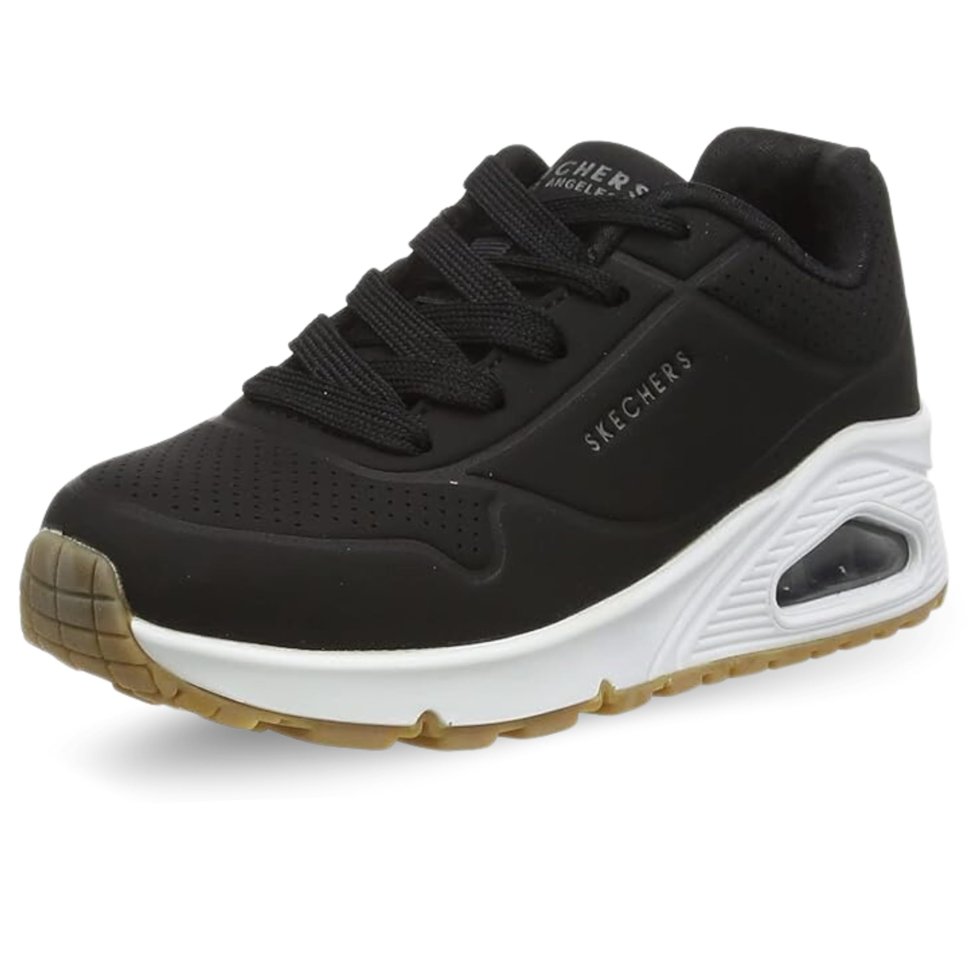Skechers Uno - Stand On Air, Sneaker Bambine e ragazze, Black Pu Trim, 38 EU