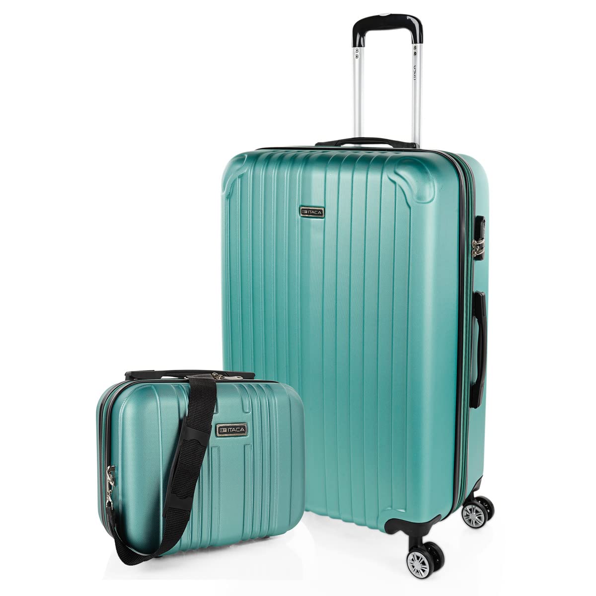 ITACA - Maletas Grandes De Viaje Rígidas Ligeras con 4 Doble Rueda 360° Maleta Grande 23 Kilos Alta Resistencia Extensible Maleta XL Duradera, Mandarina — view 67