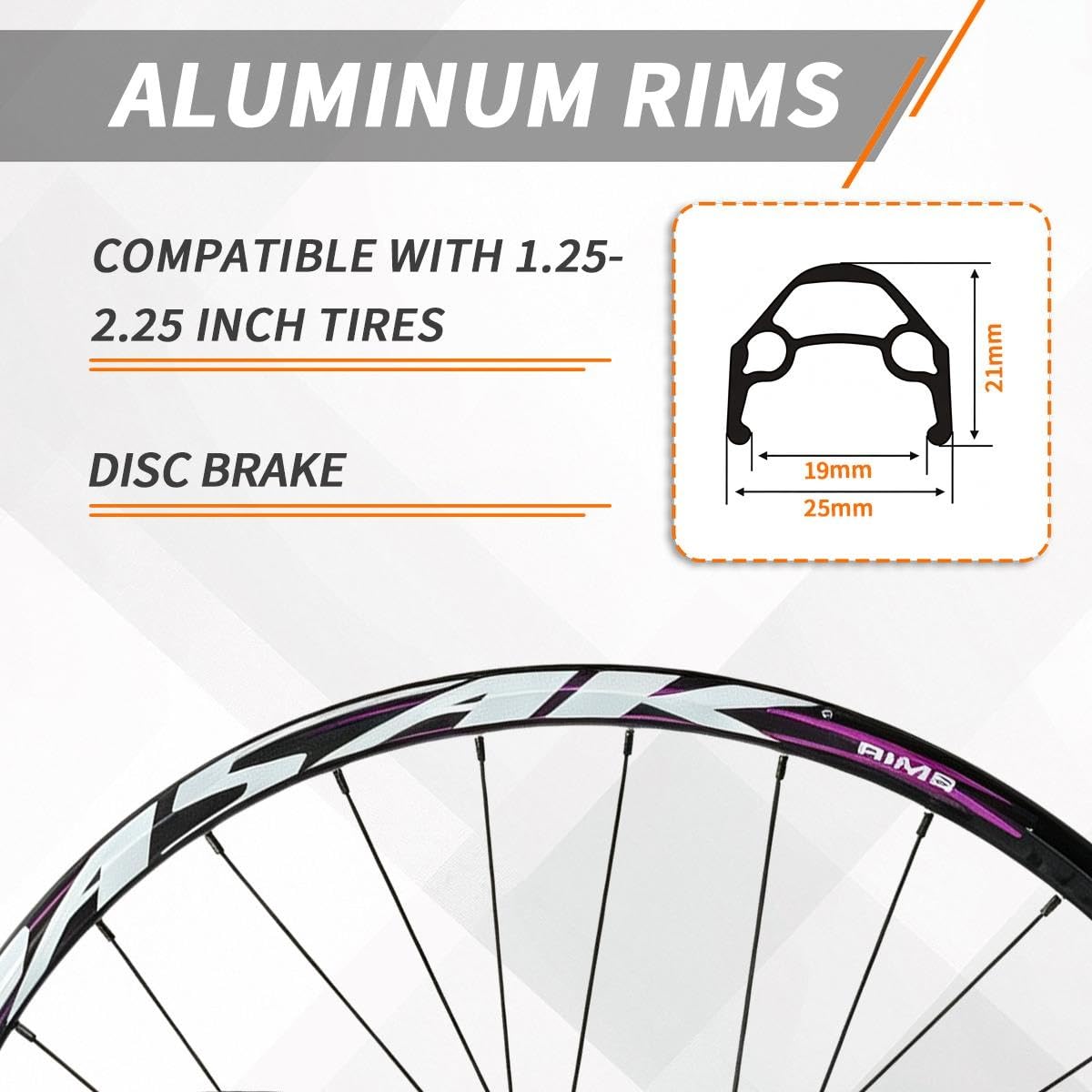 29" 27.5" 26" Set Di Ruote For Mountain Bike Sgancio Rapido 9*100/10*135mm