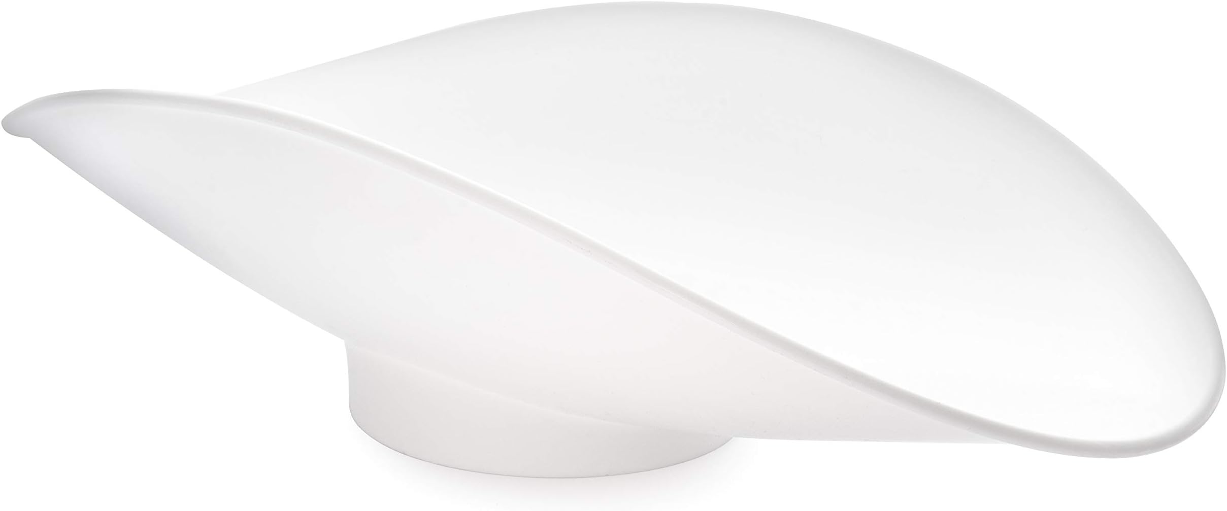 USA-Made Plastic Footed Bakers Scale Scoop for Weighing (11" x 21" x 6") - White Footed Scoop Made With Food Safe Plastic