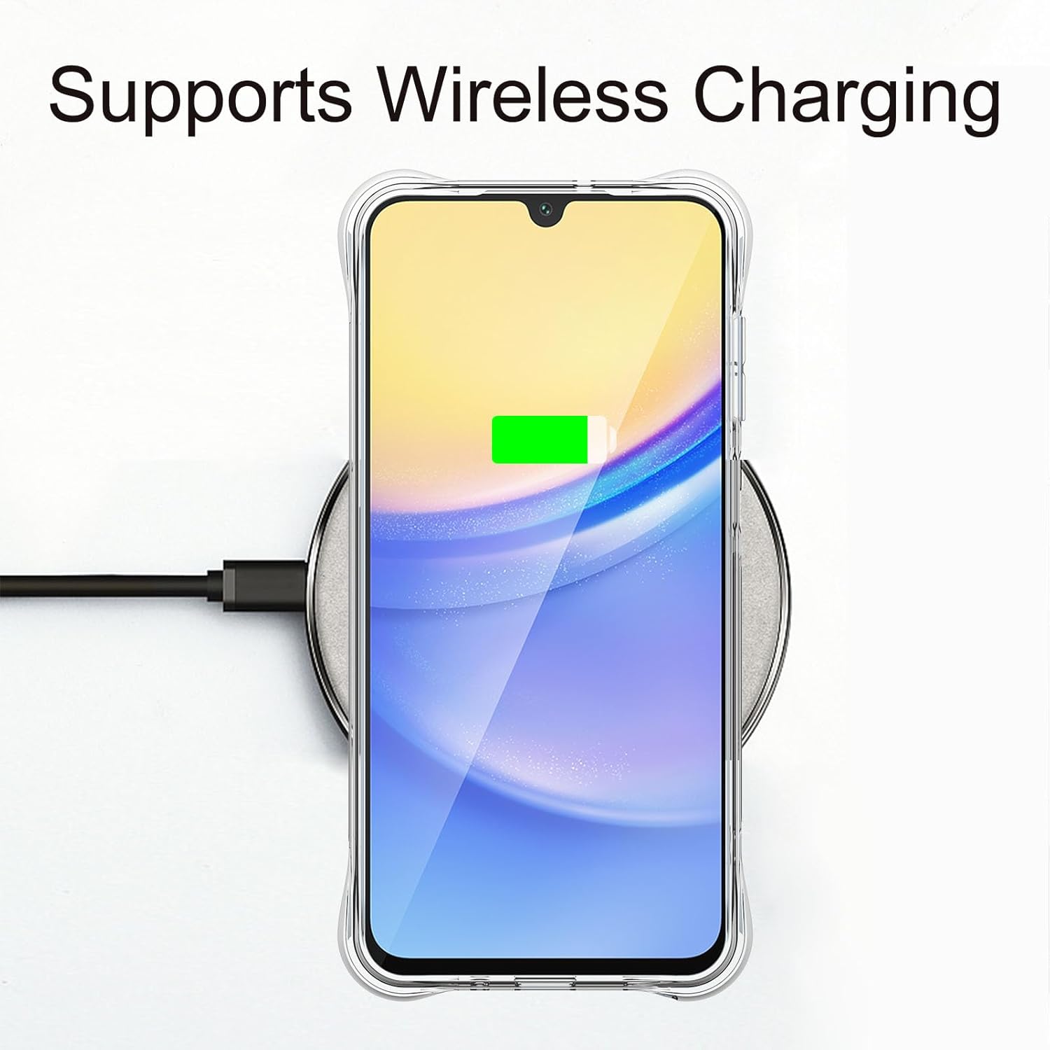 Osophter for Samsung Galaxy A16 5G Case: Women Girls Flower Floral with Screen Protector Flexible TPU Rubber Phone Cover Case for Samsung Galaxy A16(Purple Flower) - Image 7