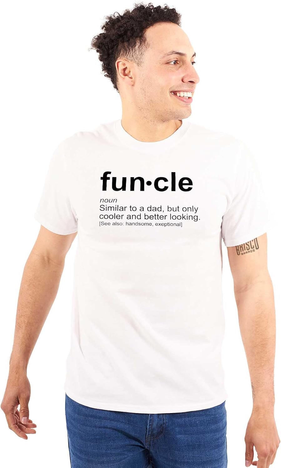 Brisco Brands Funcle Fun Uncle Definition Cool Mens Graphic T Shirt Tees
