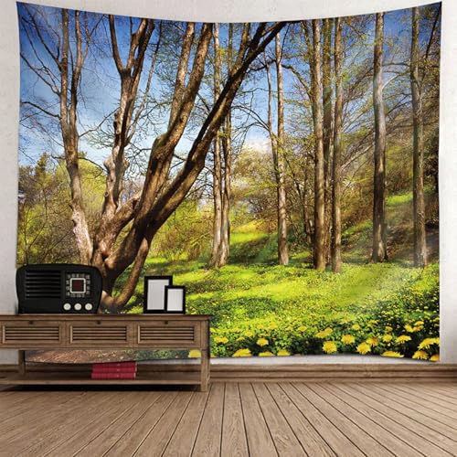 Tapiz colgante de pared de 150x150 cm con diseño de paisaje natural para la habitación de niños