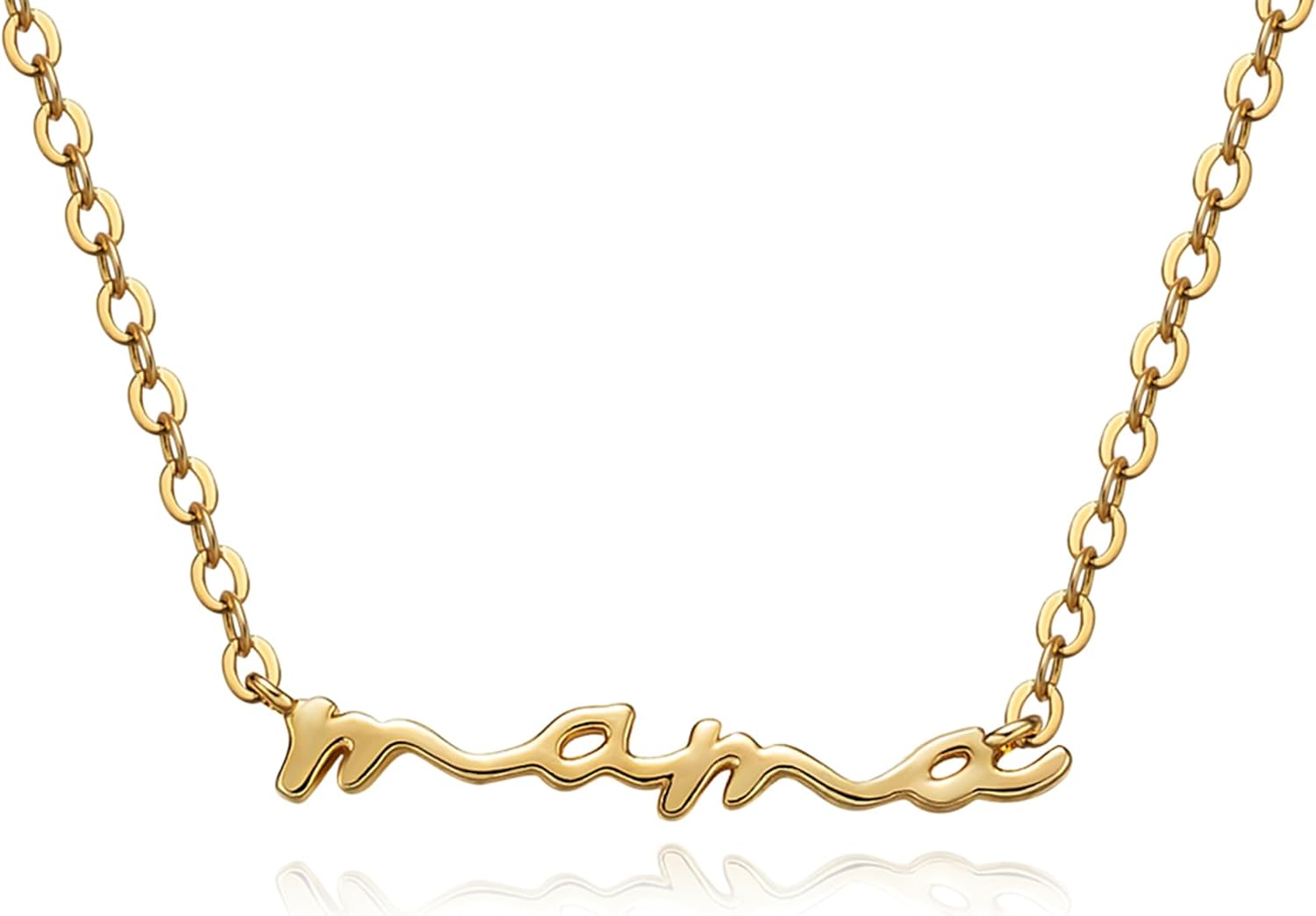 Freekiss Gold Pendant Necklace for Women, Dainty Diamond Necklaces for Women Simple 14K Gold Plated Paperclip Choker Necklaces Cute Minimalist Open Oval Necklaces Gold Jewelry for Women Gifts - Image 7