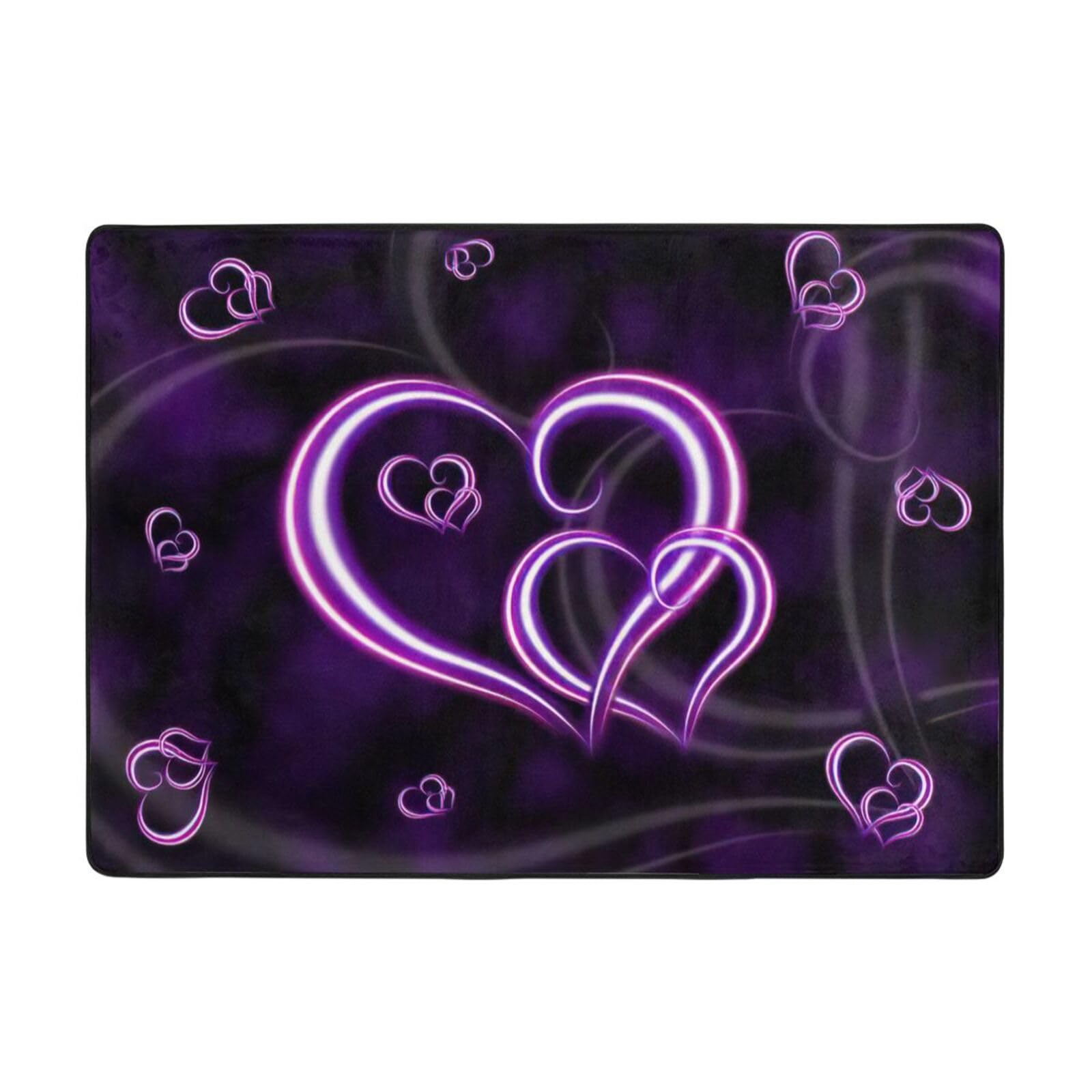 Tapis de yoga antidérapant XXL violet pour s'entraîner sans glisser à la maison