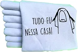 Pano de Prato Memes Kit 10 unidades Pano de Copa Cozinha Guardanapo Louça