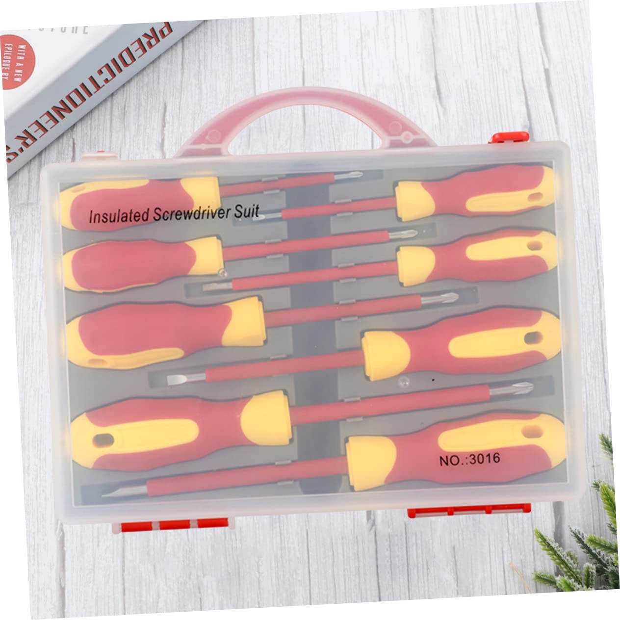 Kit Di Cacciaviti Isolati in Acciaio -vanadio Set Di Utensili Manuali Di Precisione Per Elettricisti Leggero e Portatile