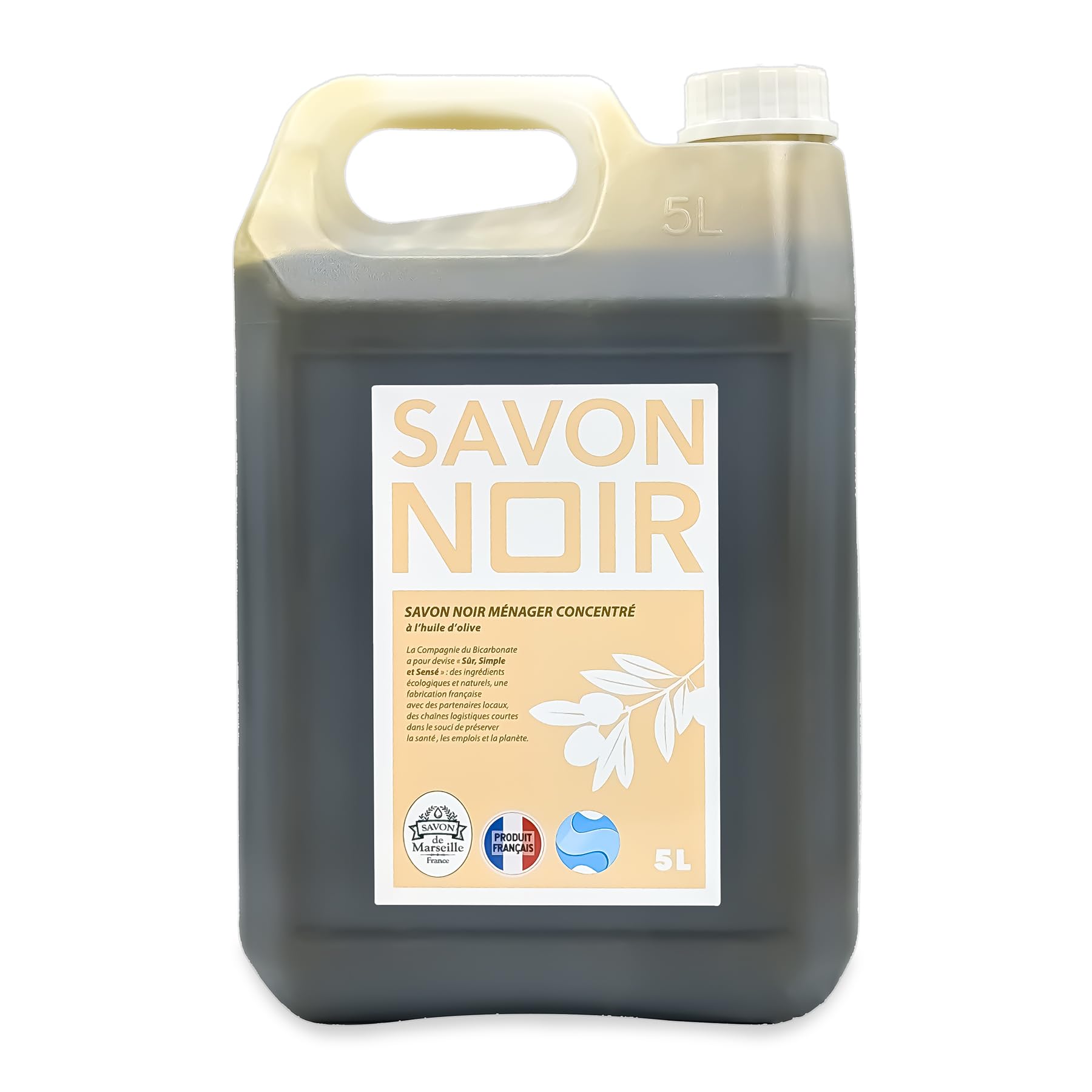 Savon Noir 100% Huile d'Olive 5L - COMPAGNIE DU BICARBONATE
