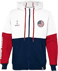 Moletom com capuz Capuz de lã com painel contrastante da Copa do Mundo de Fifa, Outerstuff, Masculino