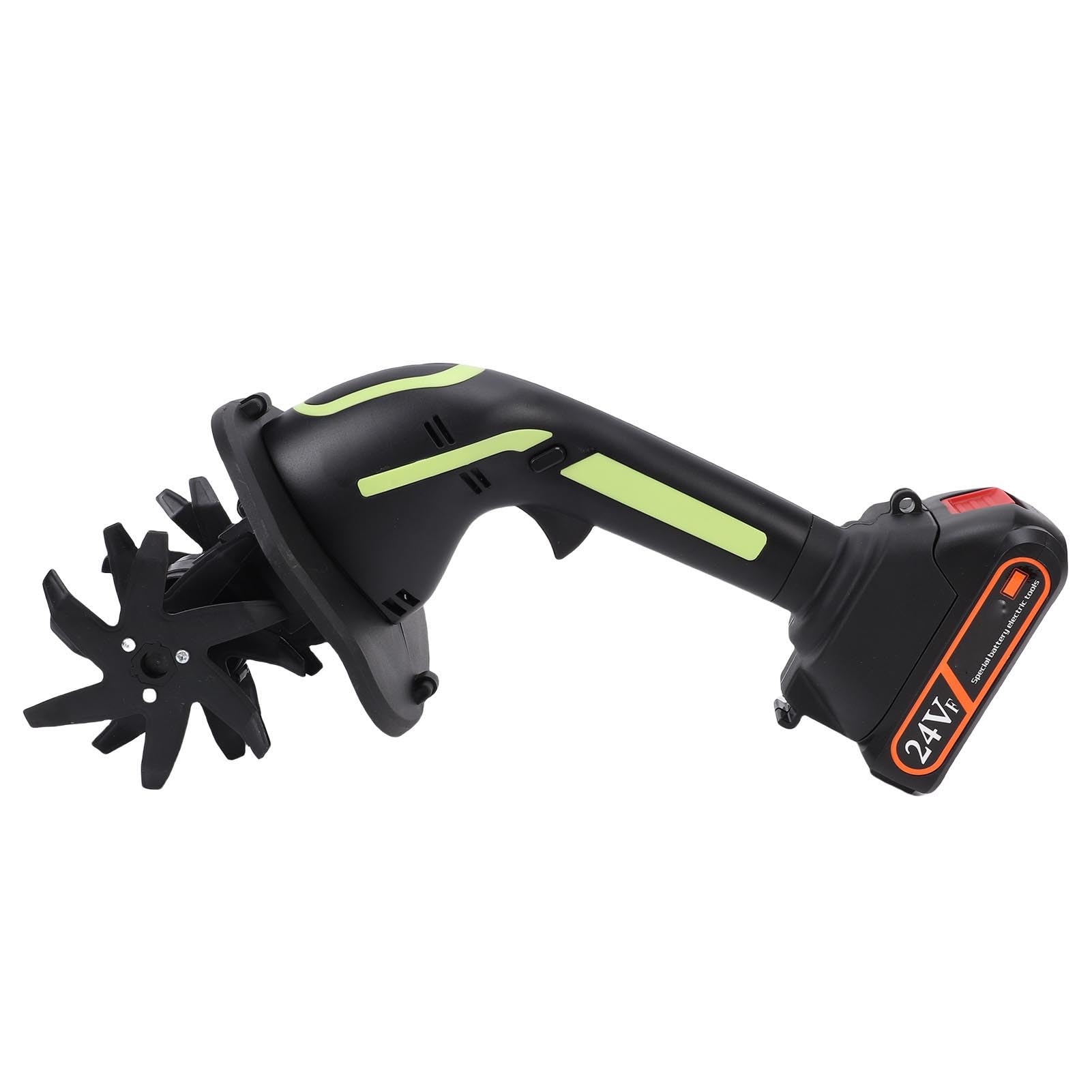 Acouto Motoazada de Jardín Inalámbrica, Eléctrica con Batería de Litio, Ancho de Labranza de 10 Cm para Deshierbe y Jardinería (Enchufe de la UE)
