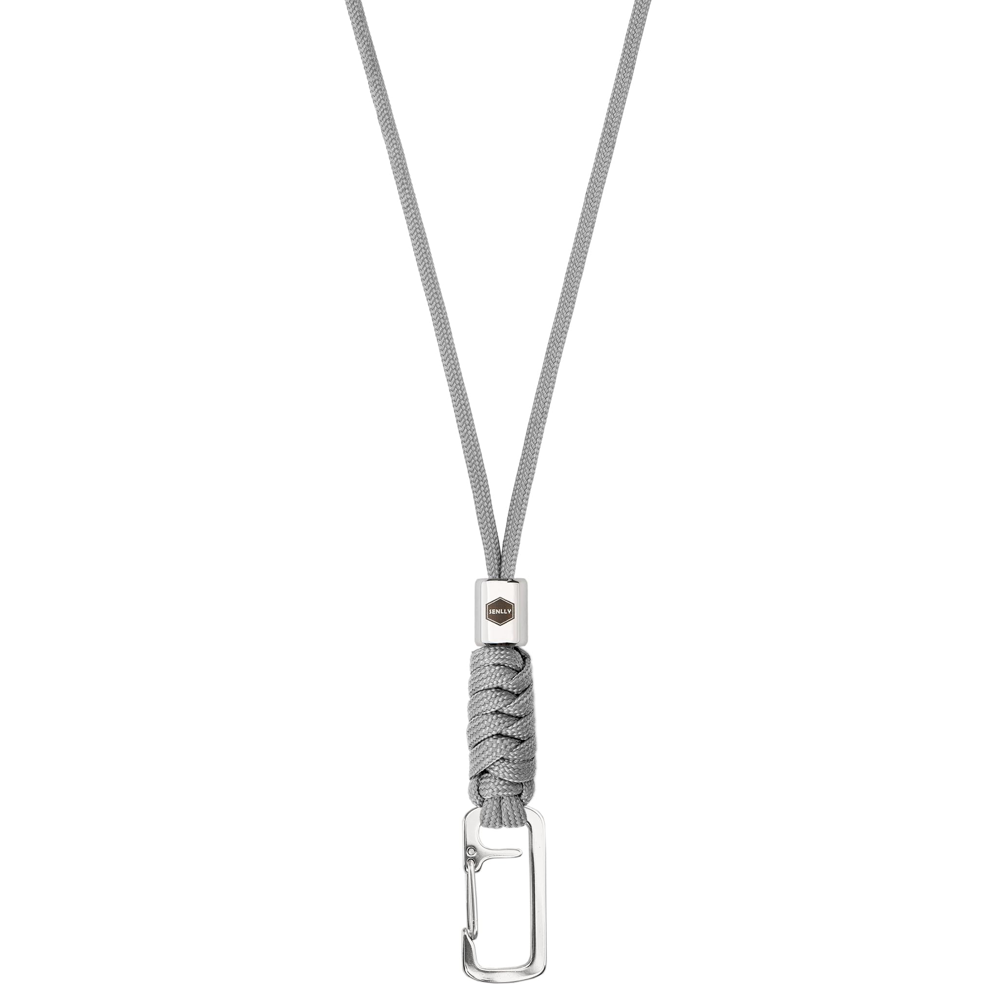 SENLLY Neck Lanyard Keychain for keys, Cell Phone, ID Badge Holder, Paracord Braided Design with Stainless Steel Hardware