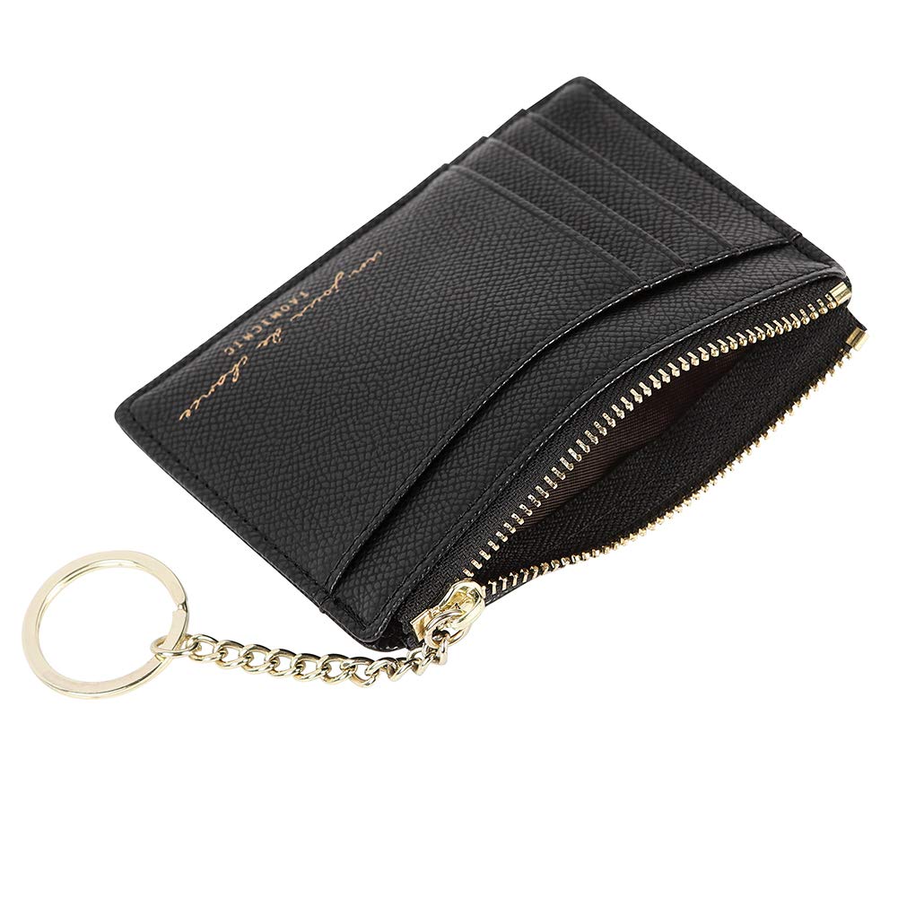 Damen 8 Karten Slim Minimalist Card Holder Coin Changes Purse Front Pocket Wallet B07VXC7YQ8